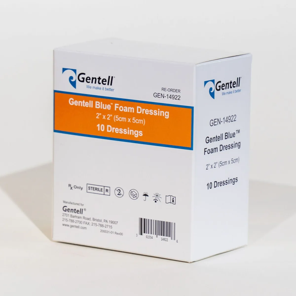 RTD Gentell Blue — 5x5 cm kutu, 10'lu (GEN-14922)